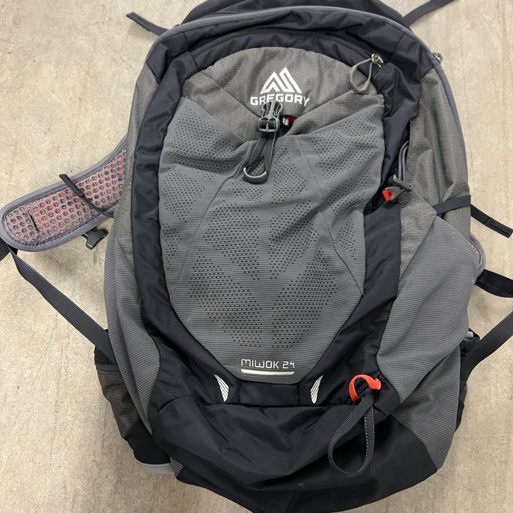 Gregory Miwok 24 Black and Gray Backpack